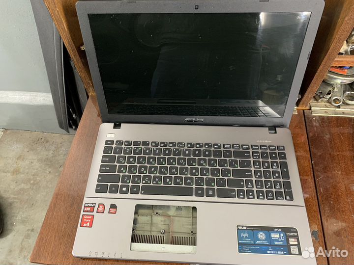 Asus корпус ноутбука с монитором и клавиатурой