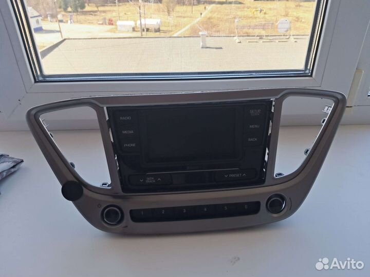 Штатная магнитола на hyundai solaris 2021