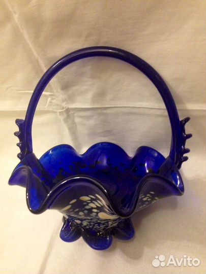 Ваза интерьерная кобальт