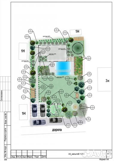 Создание планировки участка, зон отдыха, цветников
