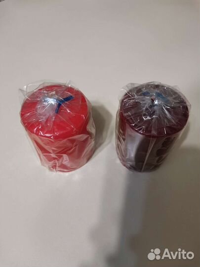 Свечи красная и бордовая 60 на 80