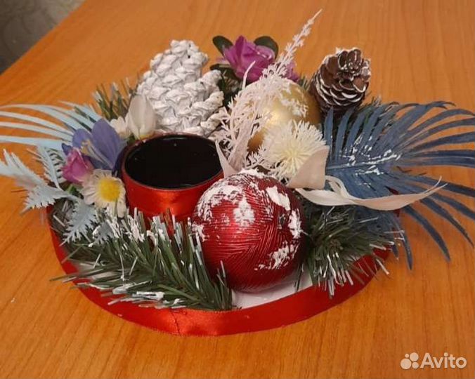 Новогодний подсвечник