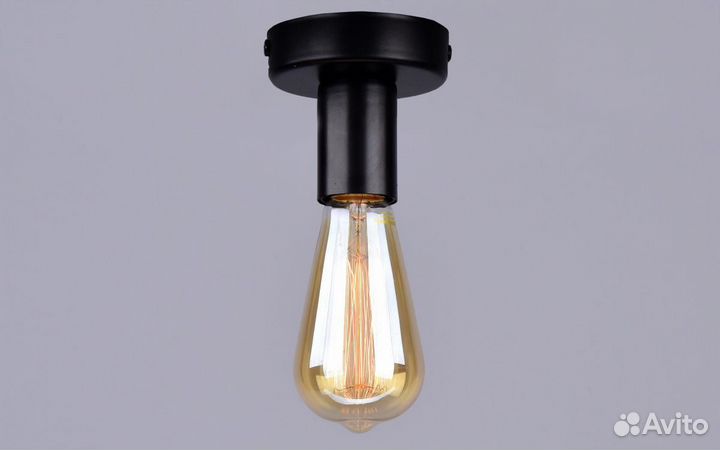 Светильник Эдиссон 1x60 Е27 рс20805 BK/1C