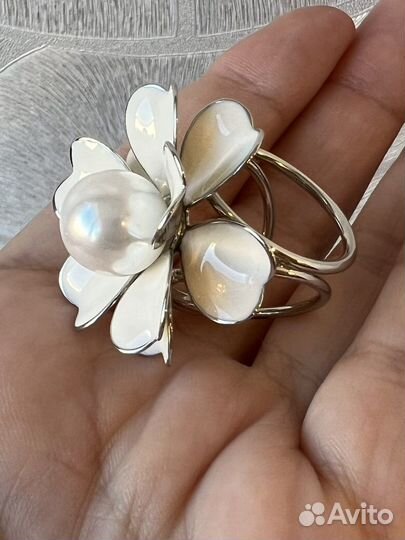 Зажим кольцо для шарфа