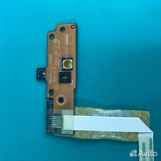 Плата кнопки включения asus X53U PBL60 LS-7326P