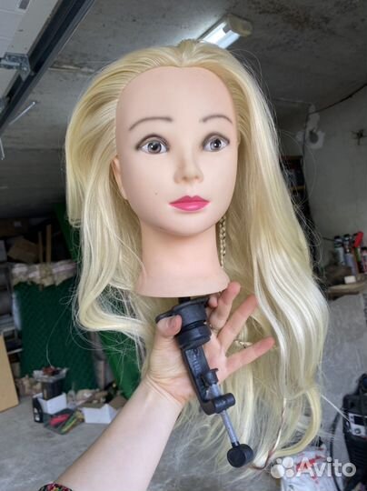 Голова/манекен для причёсок учебная парикмахерская