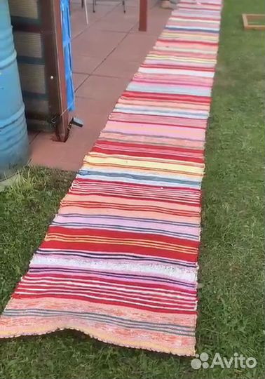 Домокатный половик ручной работы новый (дорожка)