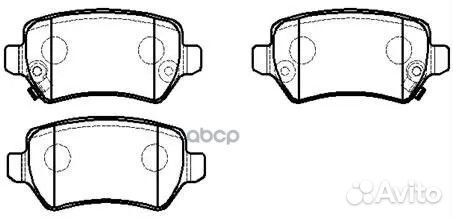 Колодки тормозные дисковые HP5268 HSB