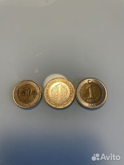 Турецкие монеты разные года
