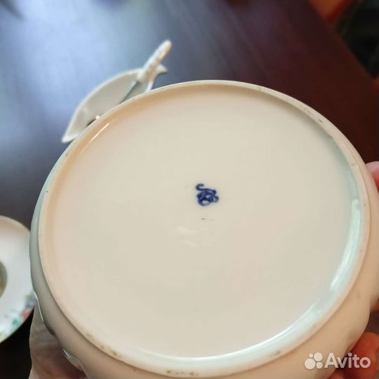 Фарфор блюдца масленка лфз икорница внр