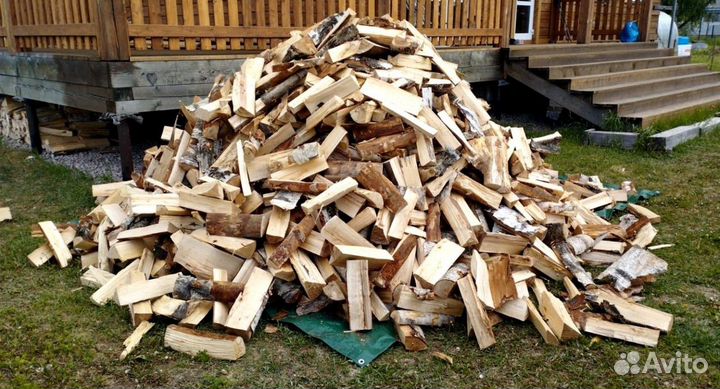 Дрова сухие в укладку любого объема