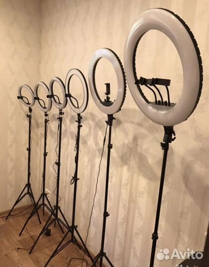 Кольцевые лампы от 26 до 54 см + штатив арт.143