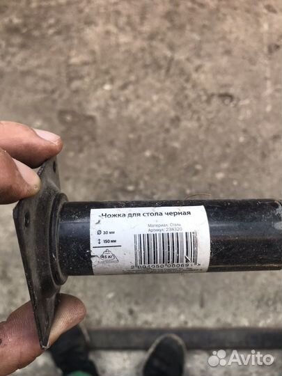 Ножка для стола черная