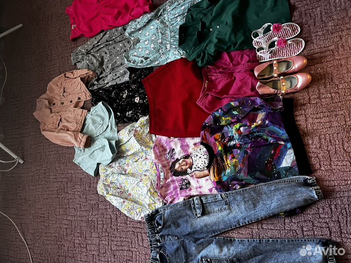 Детские вещи пакетом на девочку 152-158