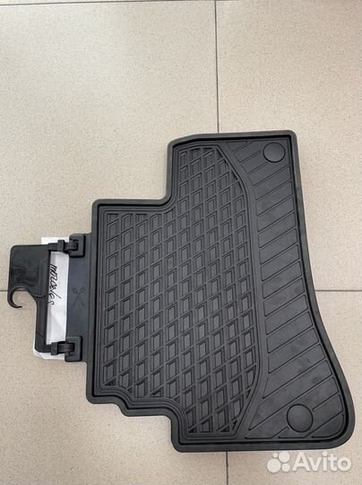Ковры салона резиновые черные задние MB W222
