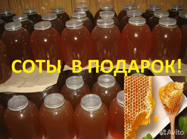 Мед (соты в подарок)