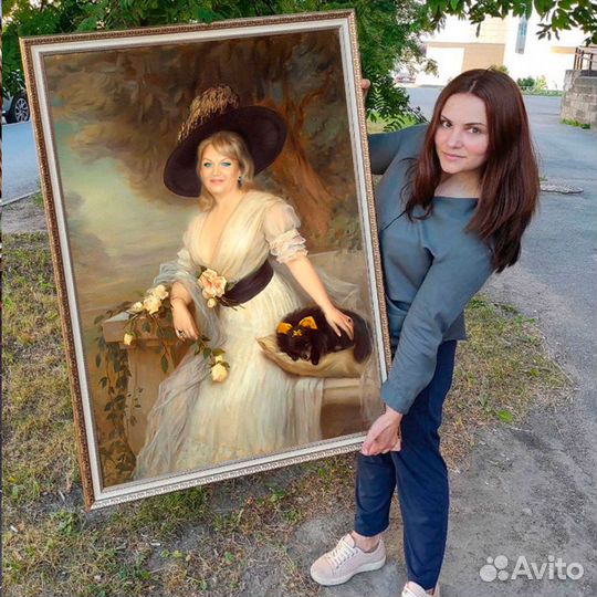 Портрет на холсте на День Рождения