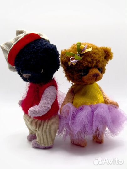 Мишки тедди пара (ручная работа)