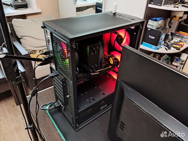 Игровой топ комп Intel 11400F+ RX6700XT+2x8Gb RAM