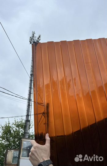 Шифер пэт цветной с двух сторон, от завода, пласти