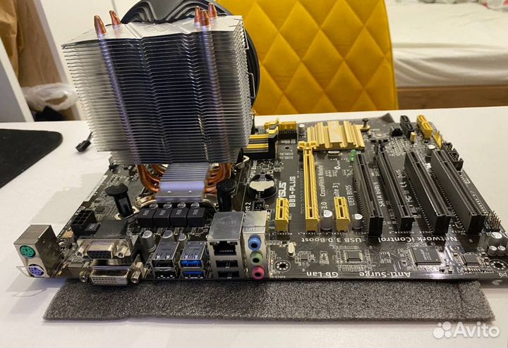 Материнская плата с процессором i5 4690 + 8 гб озу