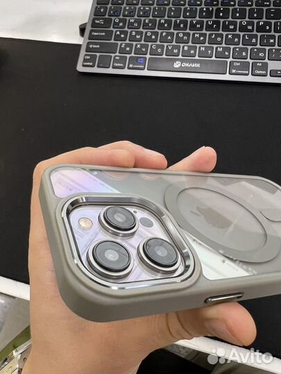 Прозрачный чехол magsafe iPhone 15 pro 15 pro max