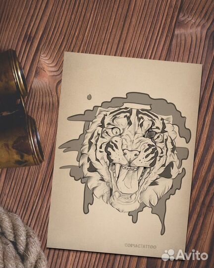 Черно-белые татуировки