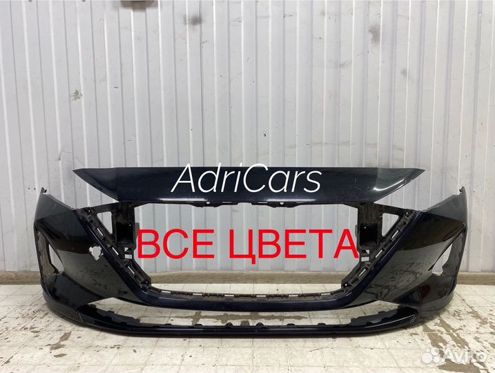 Бампер передний Хундай Соларис 2 некрашеный 2136