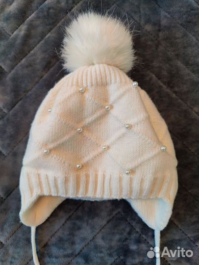 Шапка зимняя для девочки 44-46