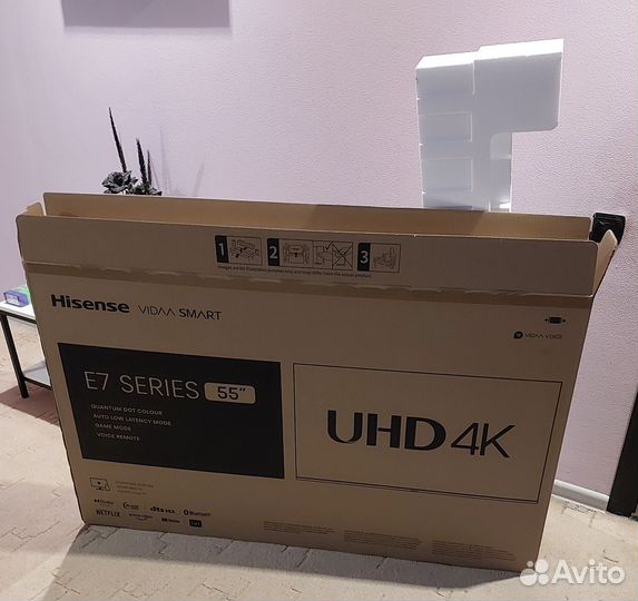 Телевизор hisense 55e7hq новый