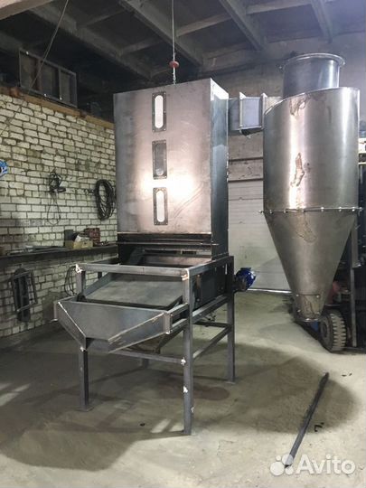 Блок охлаждения гранул, охладительная колонна