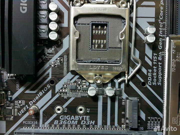 S1151-v2 gigabyte B360M D3H (Intel B360)(DDR4)