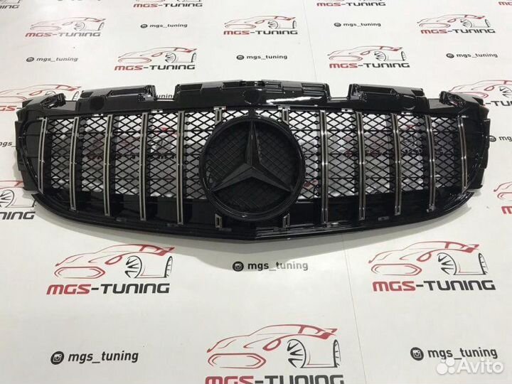 Решетка Mercedes SLC-Class R172 GT Черная звезда