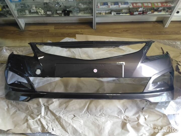 Бампер передний Hyundai Solaris 2015-2017 В Цвет