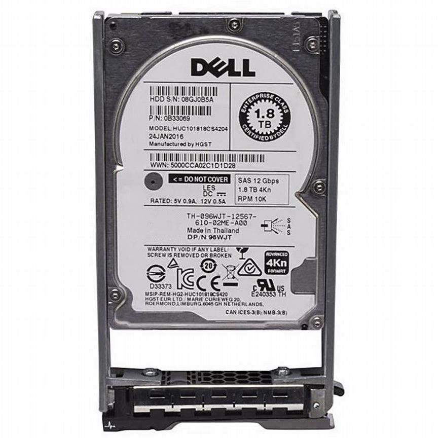 [96WJT] Жесткий Диск Dell 1,8tb Sas 2,5" Hdd 96wjt