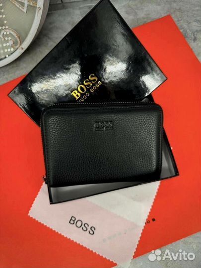 Кожаное портмоне Hugo boss