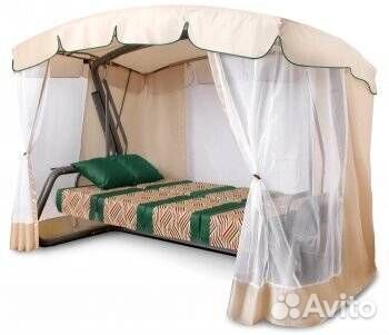 Садовые качели эдем премиум 76 Зеленые