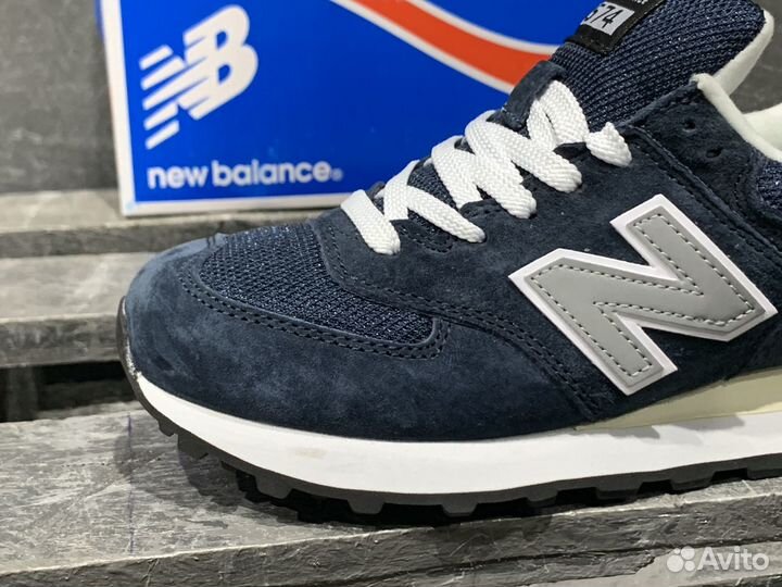 New Balance 574 Navy Reflective