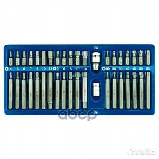 Набор бит 1/2 inch, 3/8 inch, 40 пр: HEX (6 гр