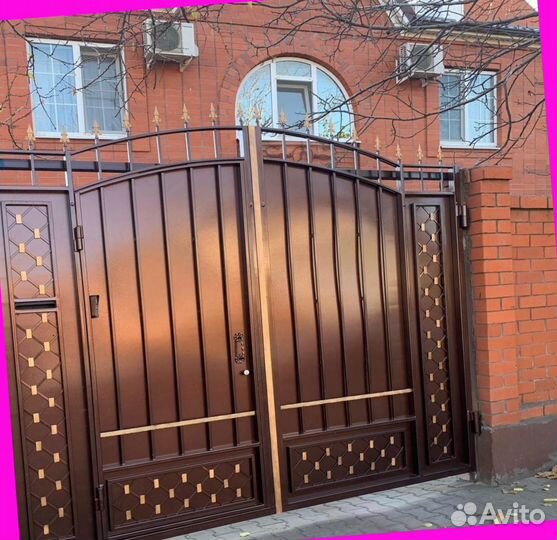 Кованые ворота под ключ с установкой
