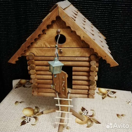 Садовый декор - сказочная избушка/деревo/handmade