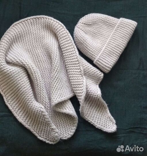 Шапка и шарф-косынка