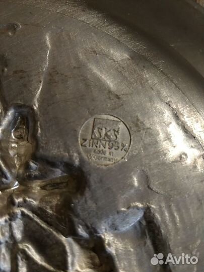 Настенная тарелка SKS Zinn 95 Made in Germany