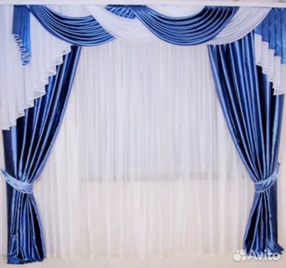 Срочный пошив штор, тюля, установка люверсов