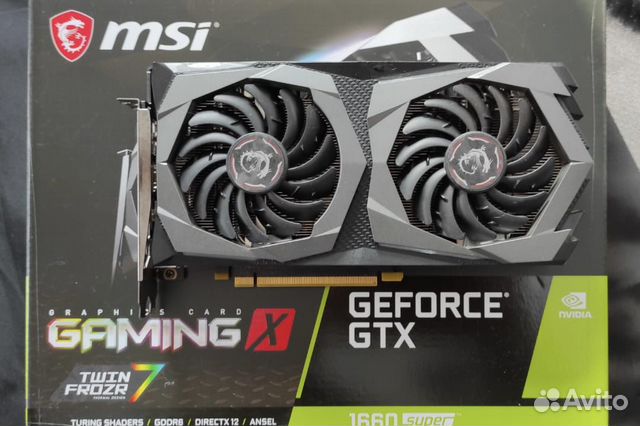MSI Geforce gtx 1660 super купить в Москве | Электроника | Авито