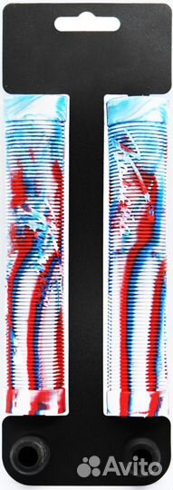 Грипсы самокат Комета Альфа Триколор (+ заглушки)