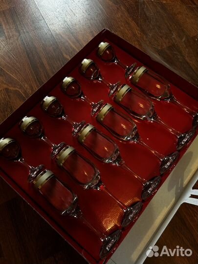 Бокалы хрустальный гусь