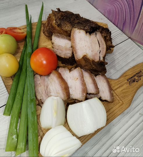 Копченое домашнее сало