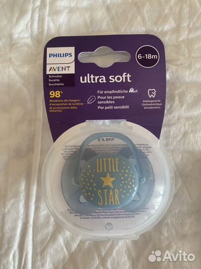 Соска Пустышка avent 6 18