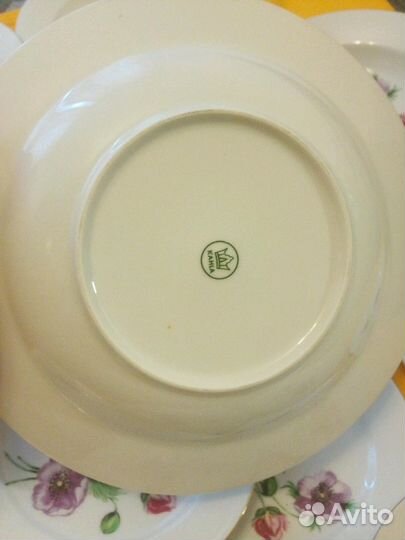 Столовый набор тарелок kahla гдр 6 шт глубокие